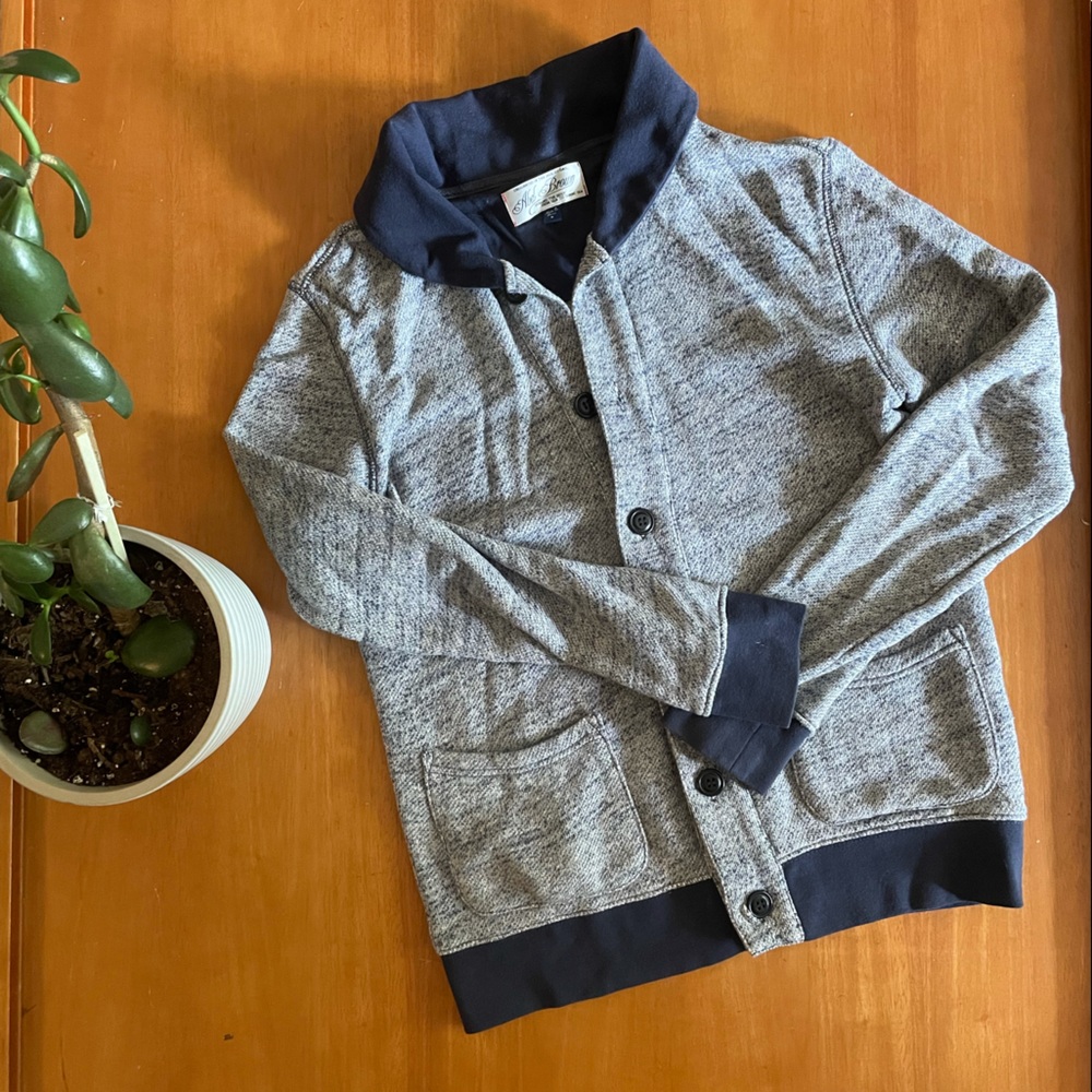 Navy cardigan